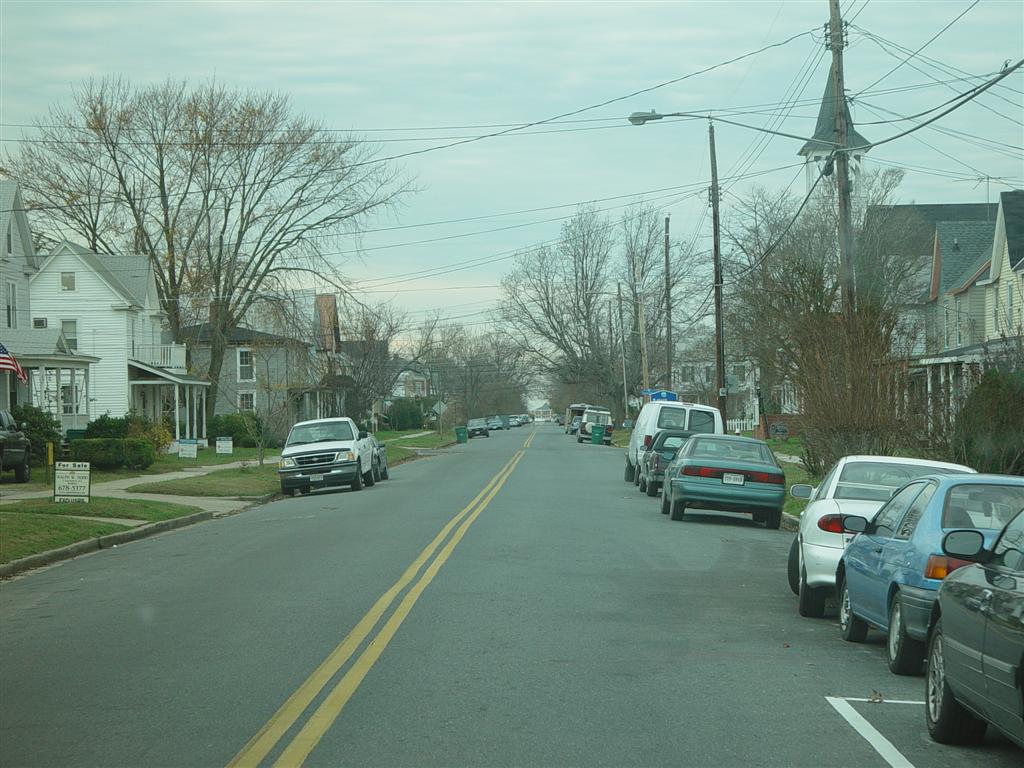 Cape Charles, VA: Typical Residential Street in Cape Charles