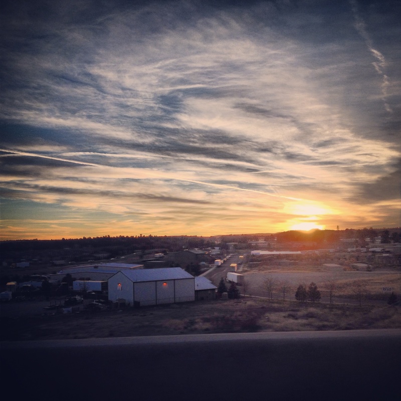 Flagstaff, AZ: Sunset, midtown Flagstaff