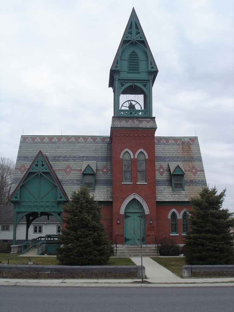 Valatie, NY: First Presbyterian Church of Valatie; Built 1878 by Ogden & Wright, Valatie, New York. (c) 2012 Valatie Free Library, All Rights Reserved. |