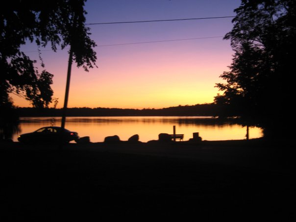 Dracut, MA: Mascuppic lake at twilight - dracut ma