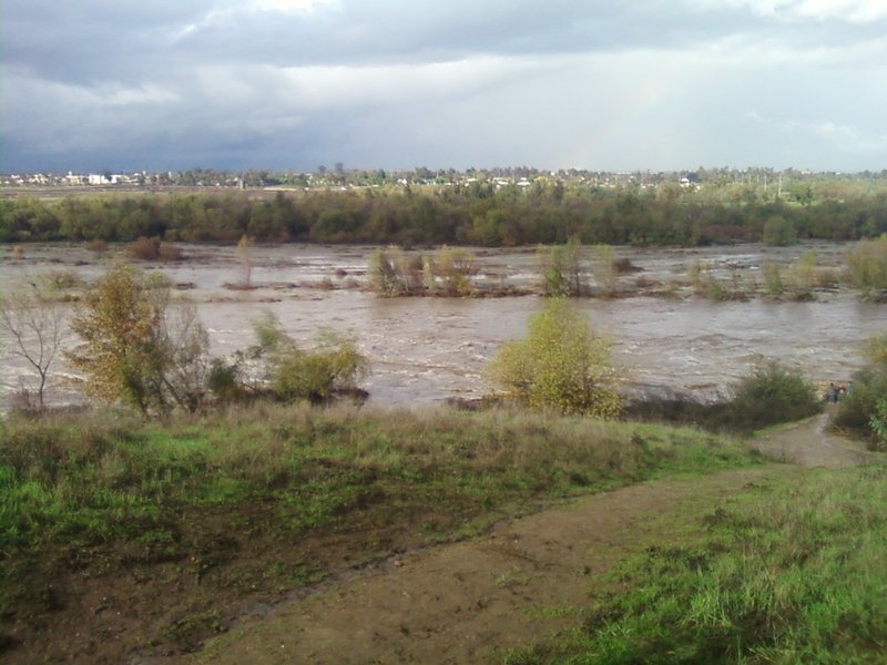 Norco, CA: river bottom flooded