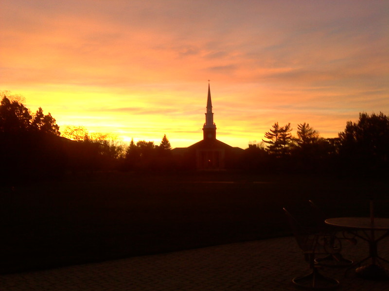 Elmhurst, IL: Beautiful Sunset (Oct. 29th 2012) - Elmhurst College
