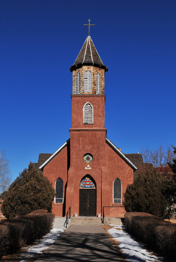 San Luis, CO: Most Precious Blood Catholic Church, built in 1886