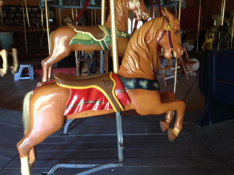 Story City, IA: Horses on the Antique Carousel - open daily and free to the public