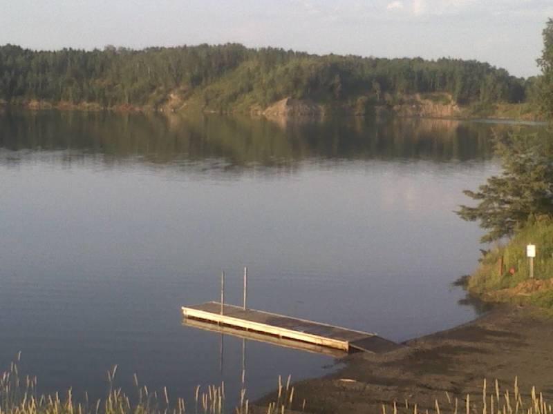 Buhl, MN: Buhl's old ore mine now used for fishing.