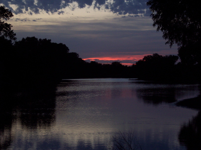 Enid, OK: eveing sunset on lake