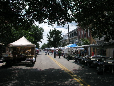 Greencastle, PA: Town festivals draw many visitors as we shut down some of the side streets.