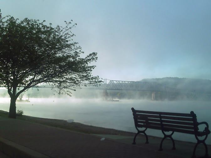 Madison, IN: Madison / Ohio River in the morning
