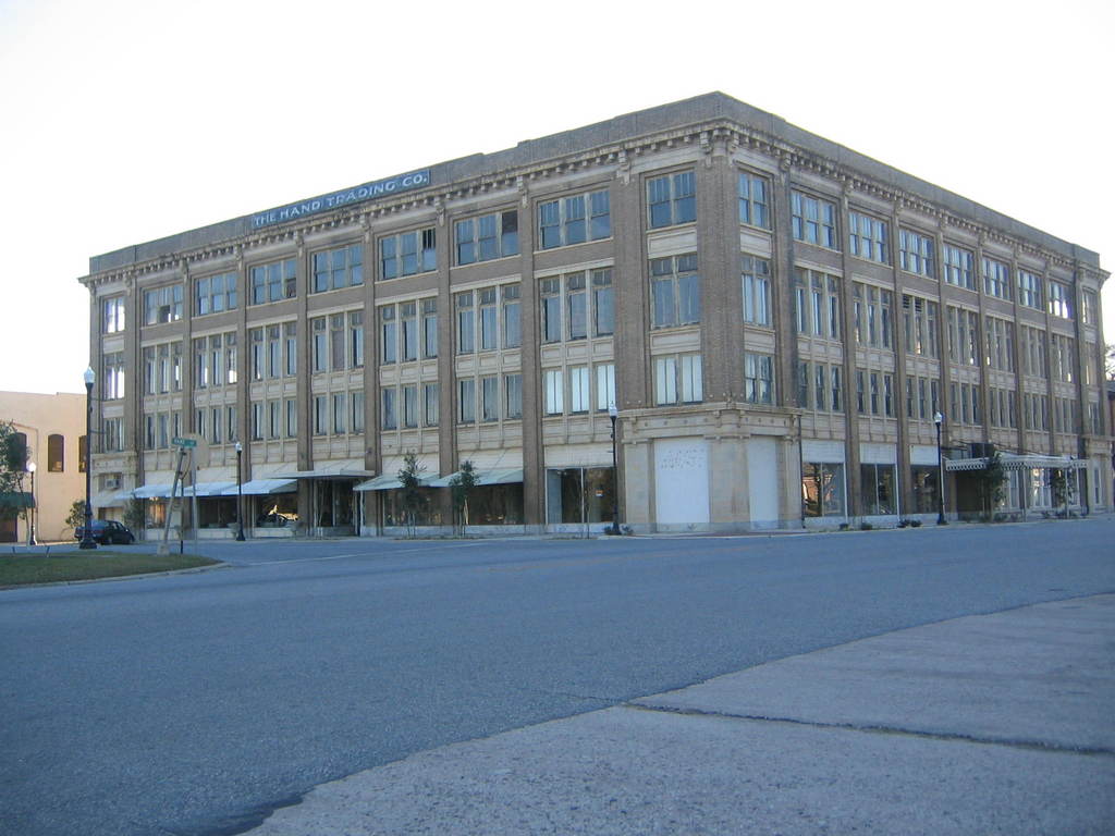 Pelham, GA: The Hand Trading Company building, downtown Pelham, Georgia