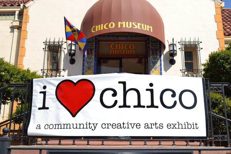 Chico, CA: The I Heart Chico exhibit at the Chico Museum.