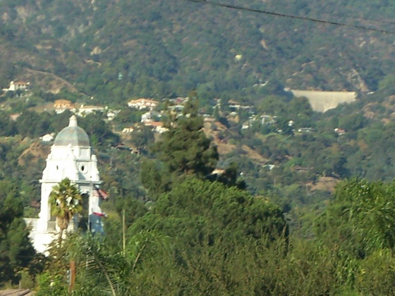 Monrovia, CA: A view of Monrovia High School from the 210 freeway.