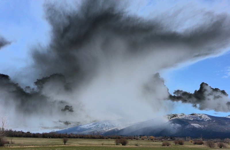 Hamilton, MT Spring Storm Over the Bitterroots photo, picture, image