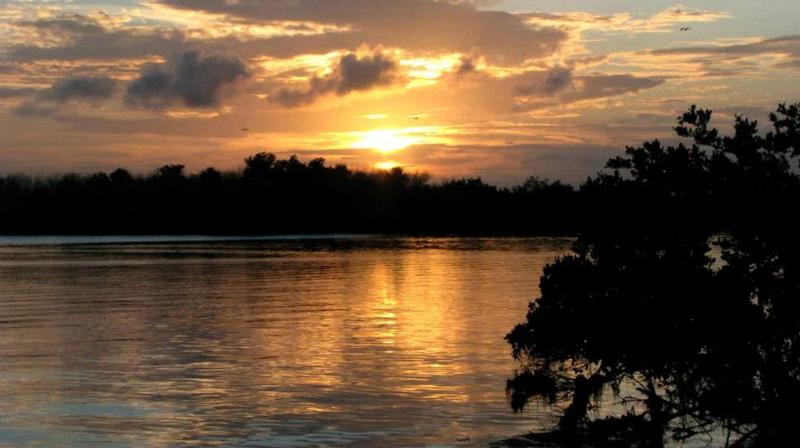 Fellsmere, FL: sun set on the east marsh in fellsmere