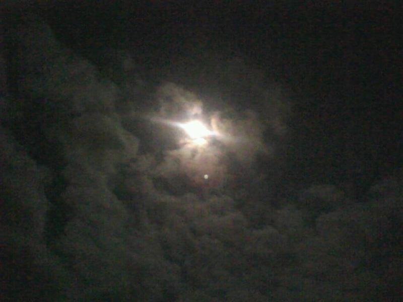 Deltona, FL: I Took This One Night. Its The Moon With A Star By It.