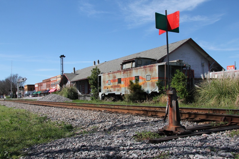 McCormick, SC: Caboose at old station in McCormick.