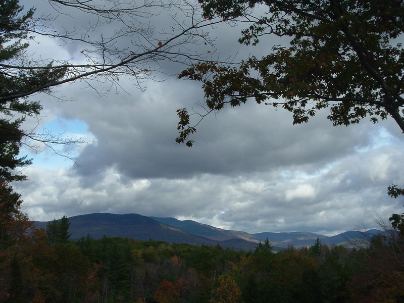 Sandwich, NH: Soft clouds over the mountains