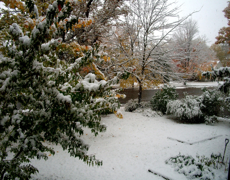 Clear Lake, WI: October snow, Clear Lake