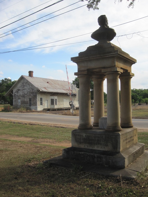 Leary, GA: Philip Edward Boyd Memorial and Old Railroad Depot Leary, GA