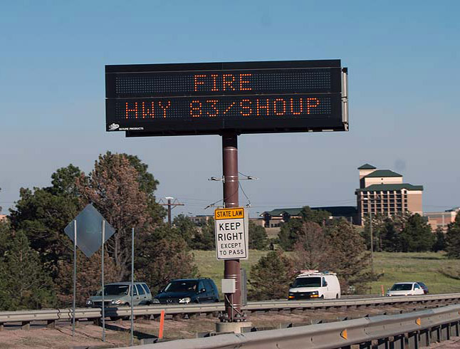Colorado Springs, CO: FIRE IN COLORADO SPRINGS FROM I25 ON JUNE 11 2013