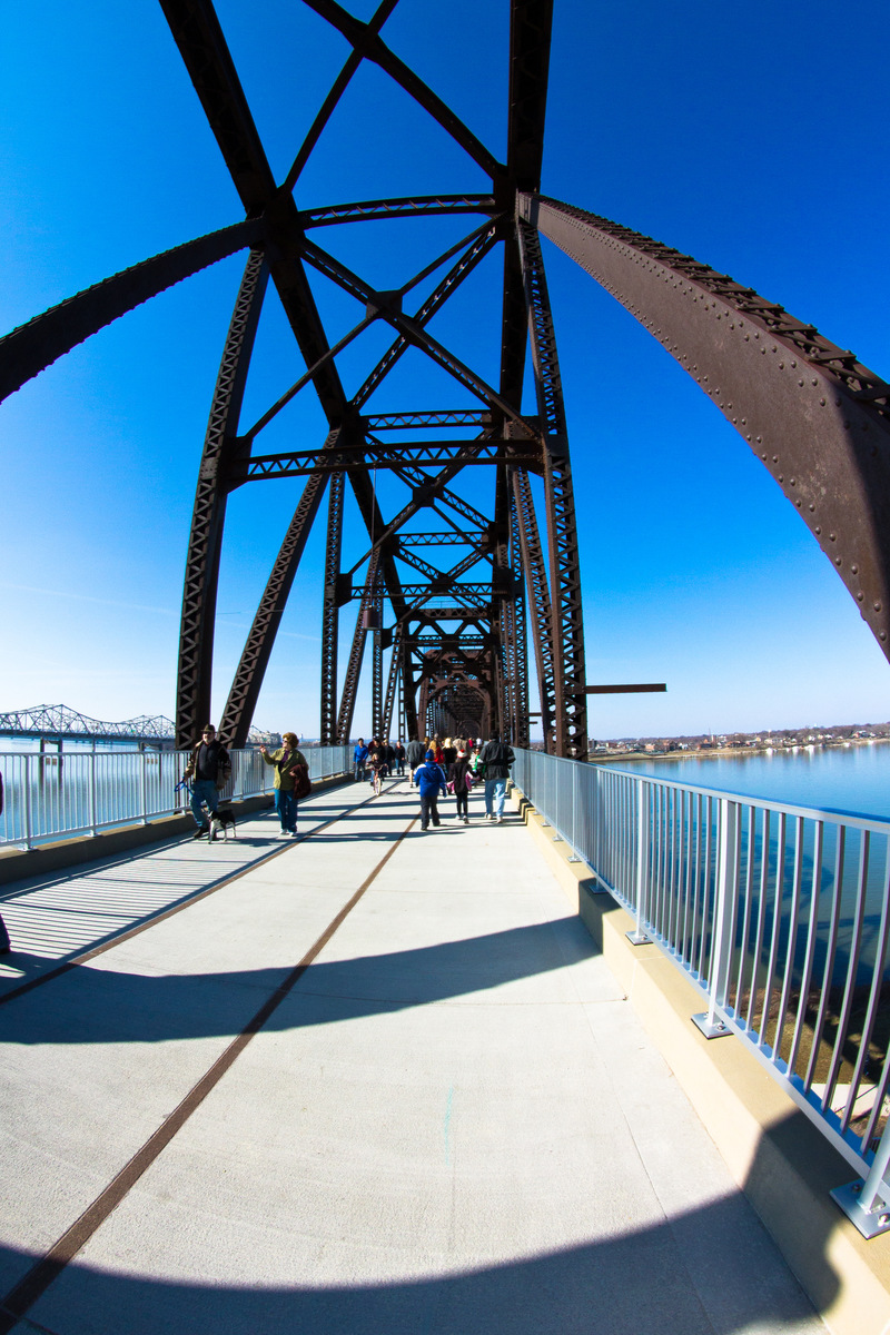 Louisville, KY: Big Four Bridge shot with Fisheye Lens