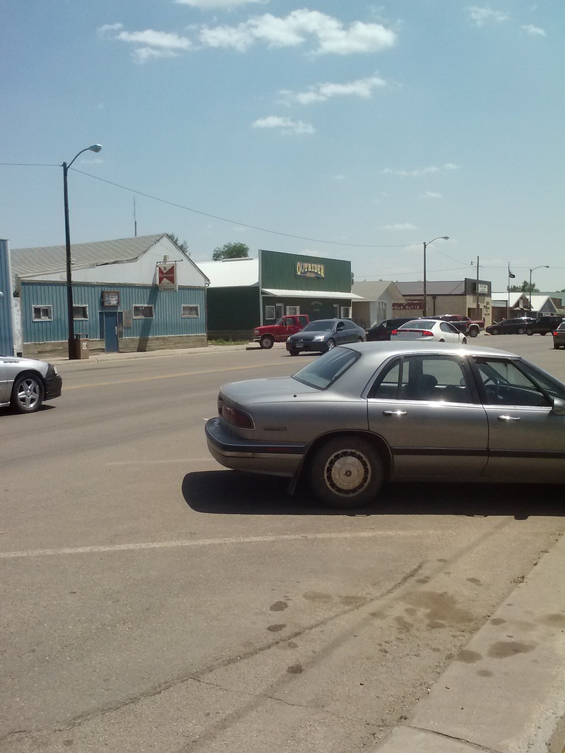 Eagle Butte, SD the main street near the librarh photo, picture