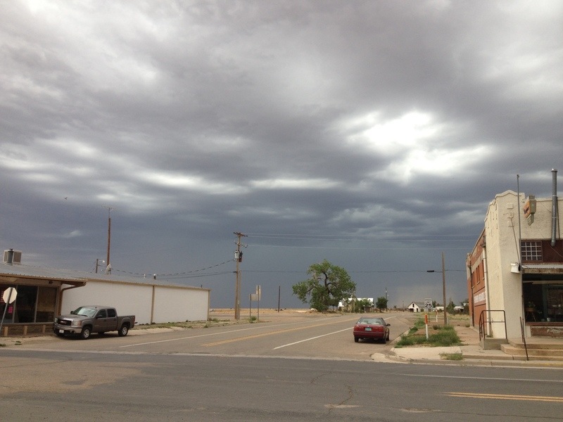 Roy, NM Amazing view of sky before a storm on 6/29/13 in downtown Roy photo, picture, image