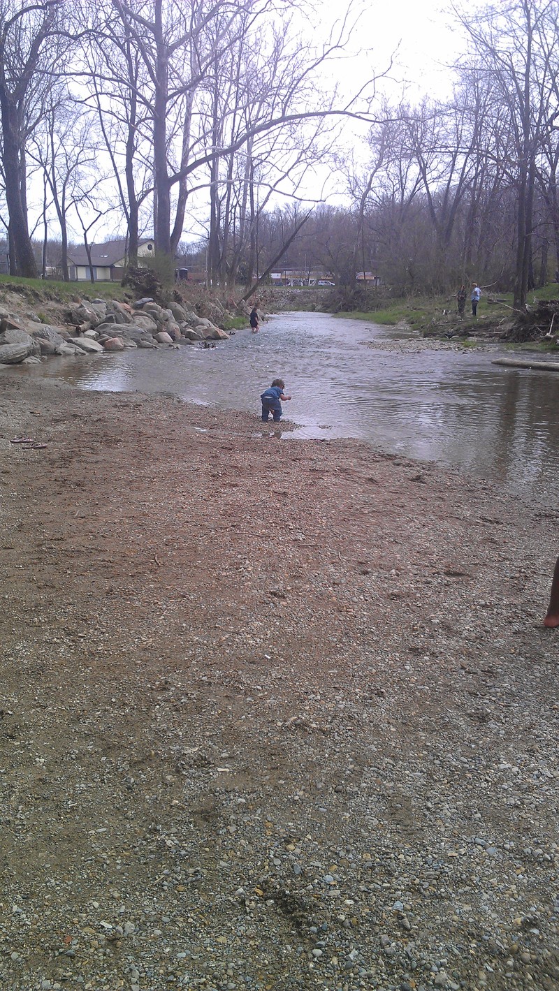 Danville, IN: Creek at Ellis Park in the springtime