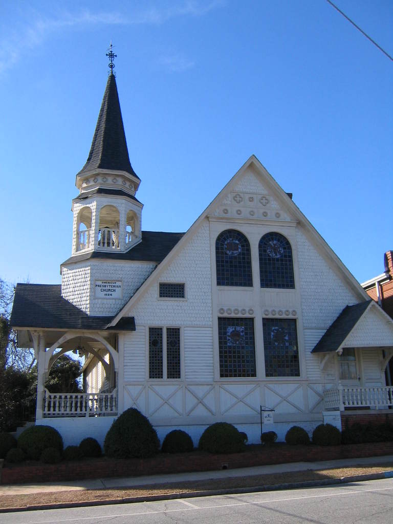 Americus, GA: 1884 Presbyterian Church, Jackson Street - Americus, Georgia