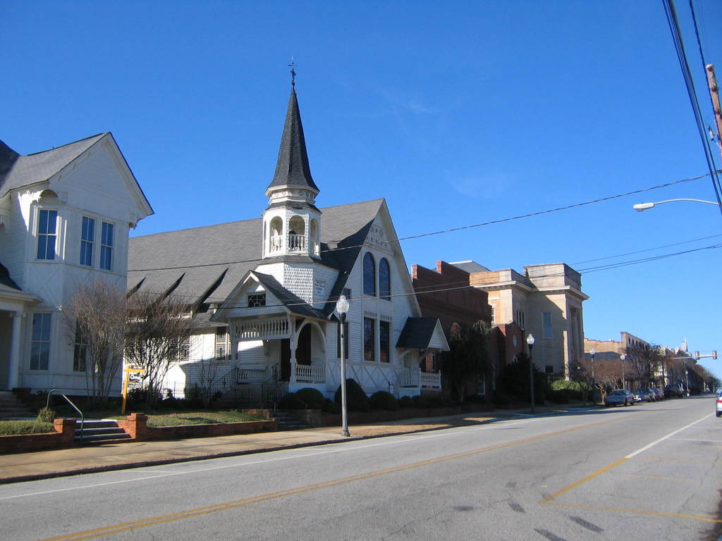 Americus, GA: Jackson Street looking north - Americus, Georgia