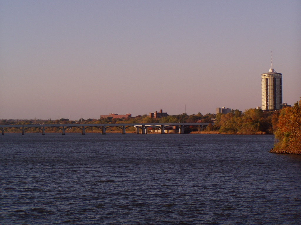 Tulsa, OK North towards Downtown, nesr the Fountains at Zinc PArk