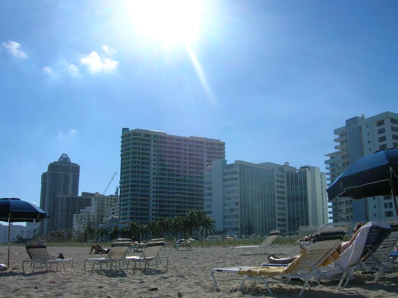 Miami Beach, FL: View from the beach