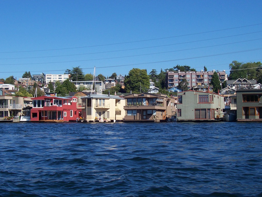 Seattle, WA: Houseboats on the lake