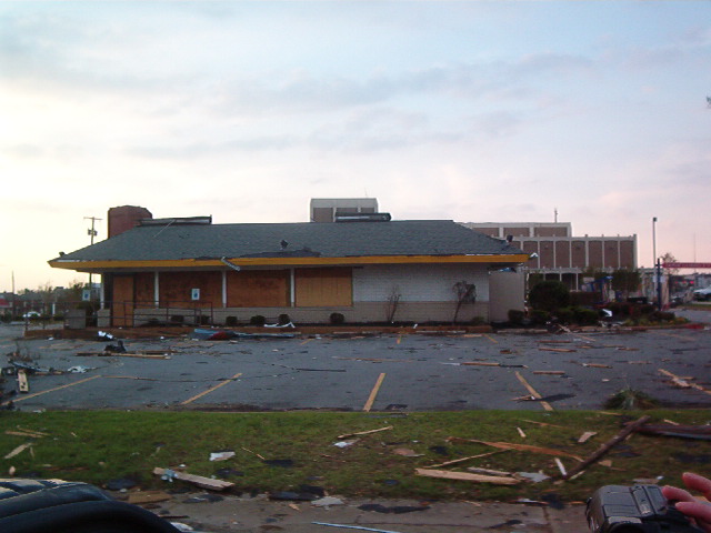 Jackson, TN: Tornado Damage, Burger King, HWY 45 South, May 2003