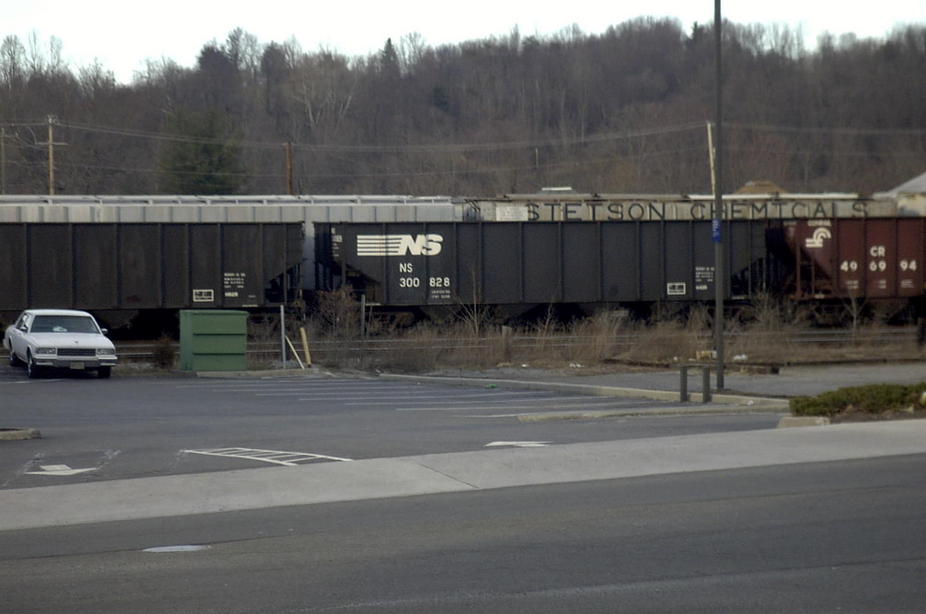 Radford, VA: East End View Of Train Passing By
