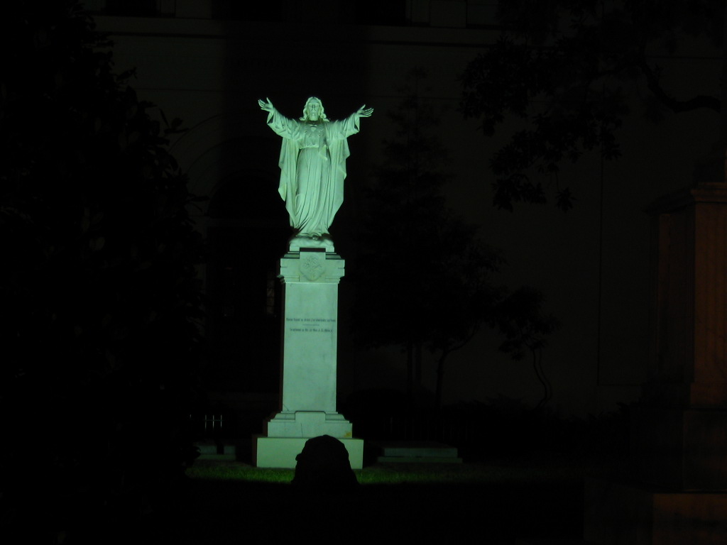 New Orleans, LA statues at night photo, picture, image (Louisiana) at