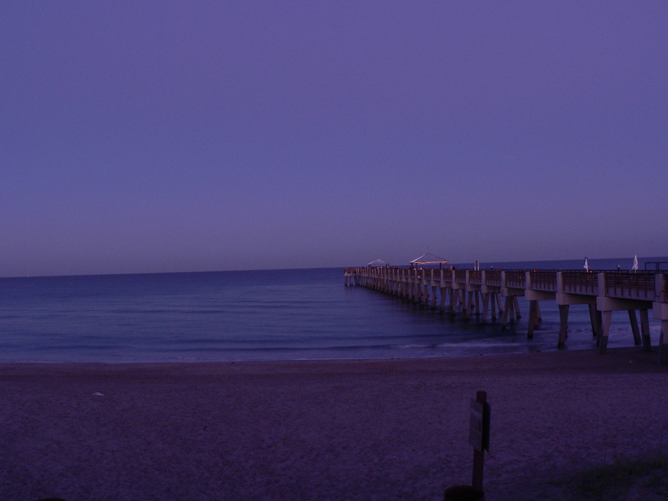 Jupiter, FL: Walking On Water - The walkway between the solid land and the unknown abyss