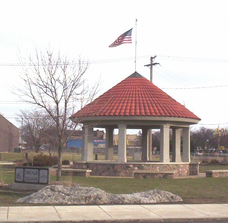 DeKalb, IL: DeKalb Square Gazebo on Seventh Street