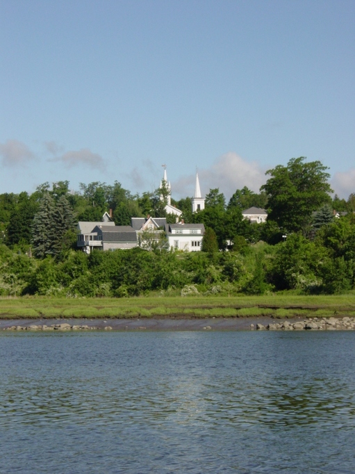 Winterport, ME: View of Winterport from the river