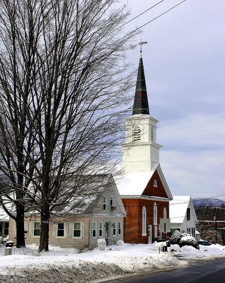 Greenville, NH: Church in downtown Greenville, NH
