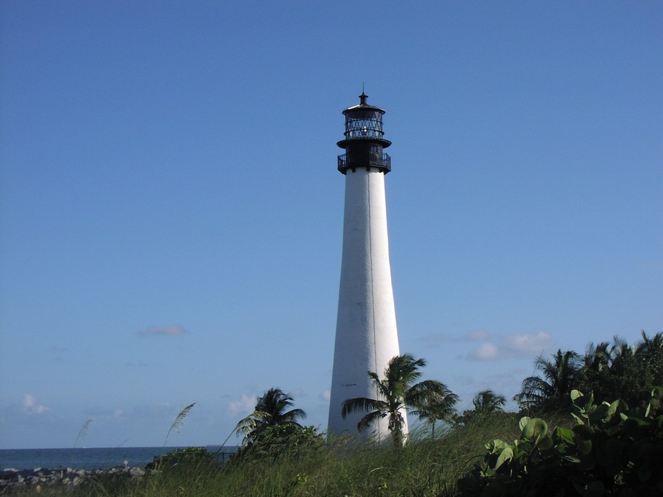 Key Biscayne, FL: Lighthouse at Cape Florida State Park