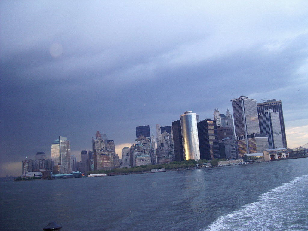 New York, NY: Downtown from Ferry to Staten Island by Prasanta Sahu
