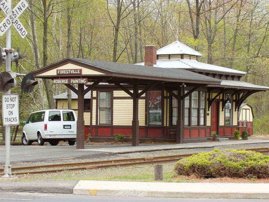 Bristol, CT: FORESTVILLE SECTION OF BRISTOL, CT - FORMER TRAIN STATION