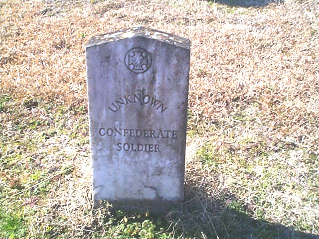 Vaiden, MS: Unkown Confederate Soldier Grave