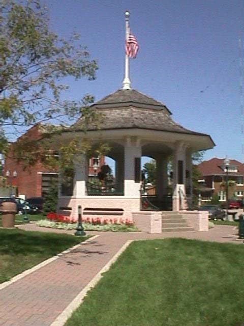 Galesville, WI: Gazebo in the town square, Galesville, Wisconsin