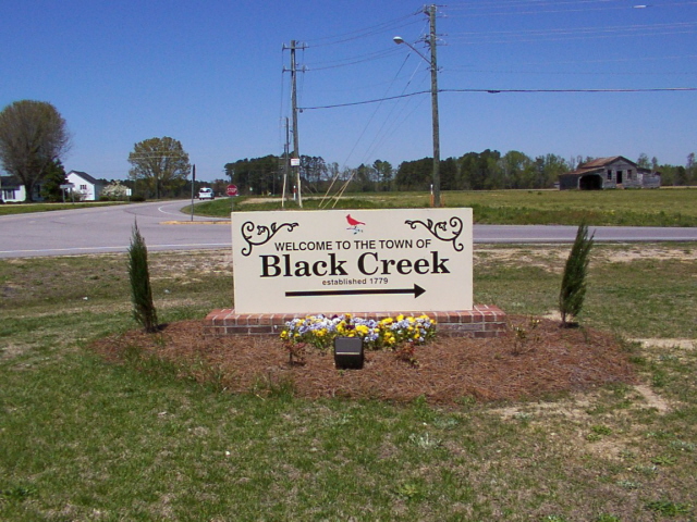 Black Creek, NC: Black Creek Sign
