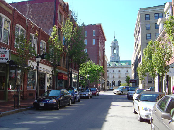 Portland, ME : City Hall from Upper Exchange Street photo, picture ...