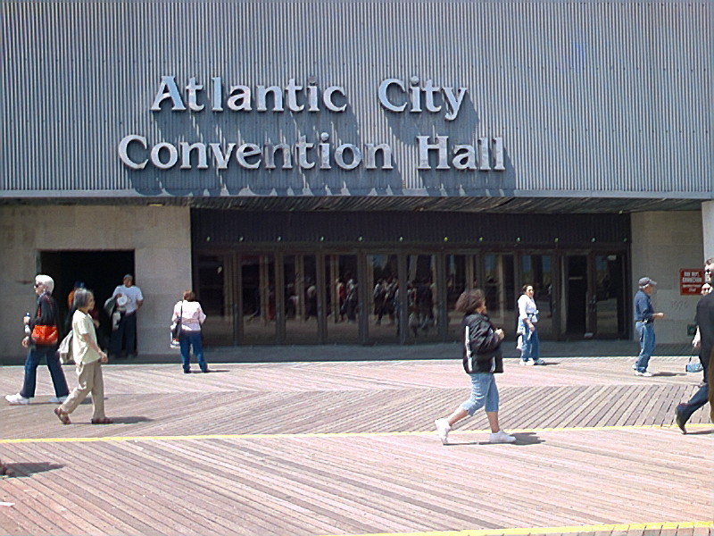 Atlantic City, NJ: Old Atlantic City Convention Center sign - May 2005
