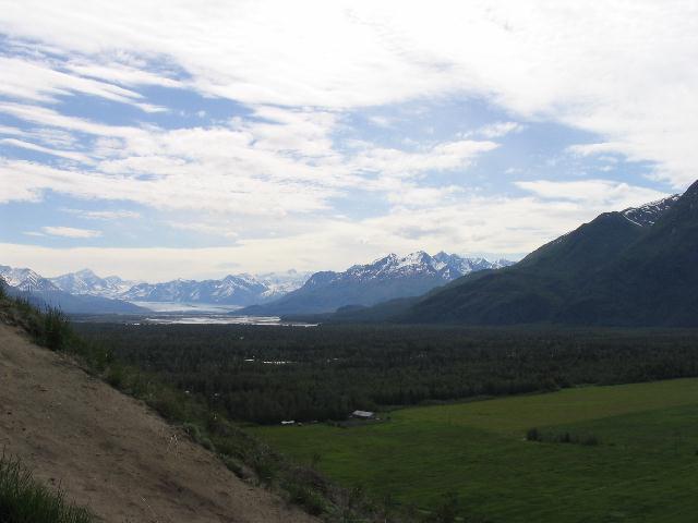 Butte, AK: overlooking the kinik glacer