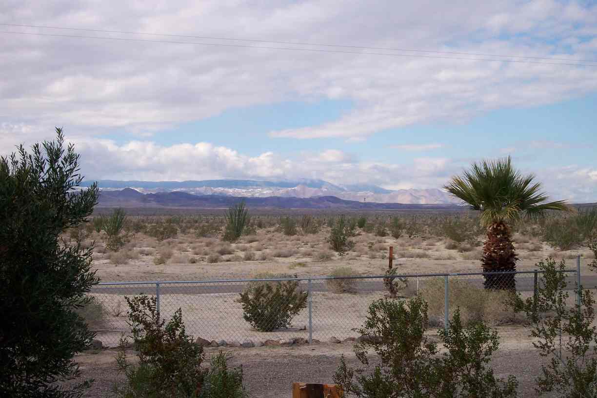 Ocotillo, CA Snow in the local mountins photo, picture, image