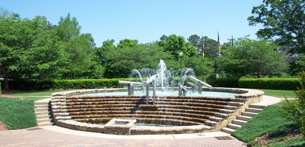 Peachtree City, GA: Municipal Center Fountain